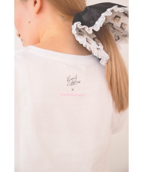 kaorinomori(カオリノモリ)の「kaorinomori kaori×foxy TシャツS / カオリノモリ(Tシャツ/カットソー・レディース・ブラック/ホワイト・SMALL)」の10枚目の写真