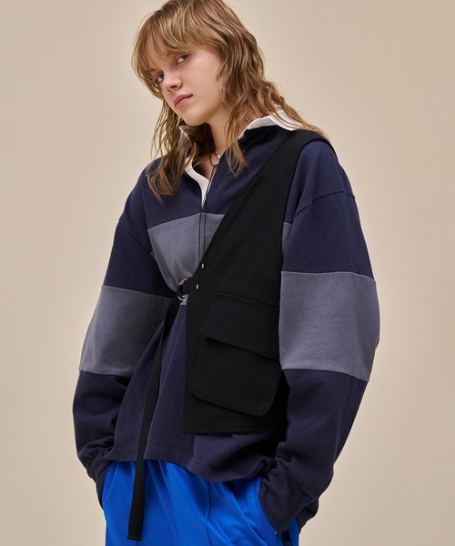 AKTE（アクテ）の「アシンメトリーベスト（ベスト・レディース・ブラック/チャコール・FREE）」の18枚目の写真