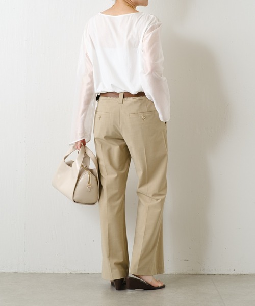 PROVOKE (プロヴォーク)の「PROVOKE/センタープレススラックス/セットアップ可(スラックス・レディース・ベージュ・36)」の8枚目の写真