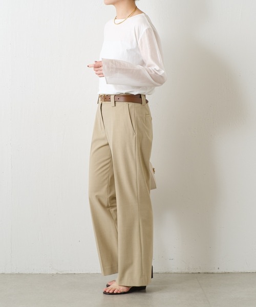 PROVOKE (プロヴォーク)の「PROVOKE/センタープレススラックス/セットアップ可(スラックス・レディース・ベージュ・36)」の7枚目の写真