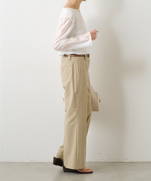 PROVOKE (プロヴォーク)の「PROVOKE/センタープレススラックス/セットアップ可(スラックス・レディース・ベージュ・36)」の9枚目の写真