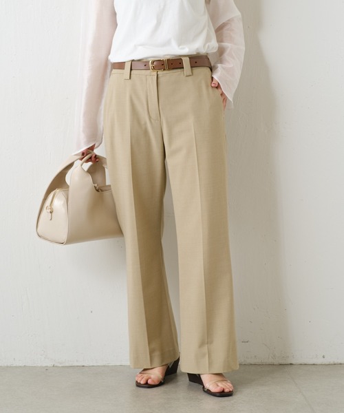 PROVOKE (プロヴォーク)の「PROVOKE/センタープレススラックス/セットアップ可(スラックス・レディース・ベージュ・36)」の3枚目の写真