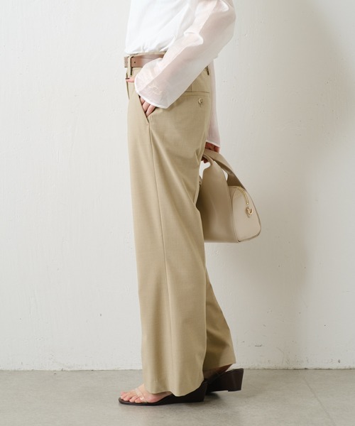 PROVOKE (プロヴォーク)の「PROVOKE/センタープレススラックス/セットアップ可(スラックス・レディース・ベージュ・36)」の4枚目の写真