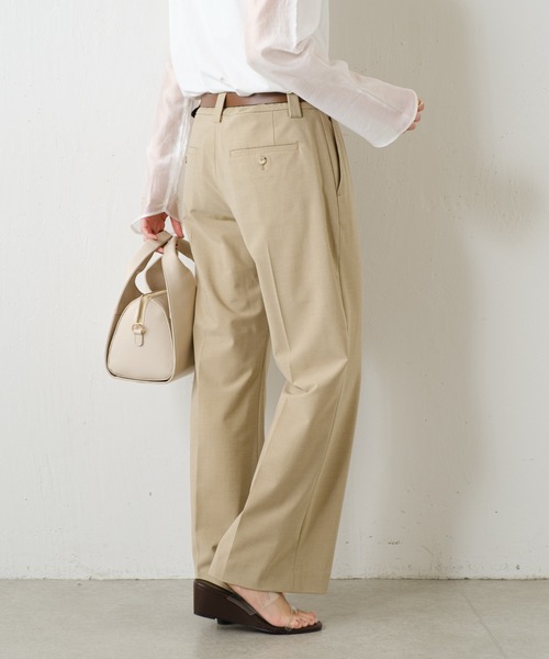 PROVOKE (プロヴォーク)の「PROVOKE/センタープレススラックス/セットアップ可(スラックス・レディース・ベージュ・36)」の5枚目の写真