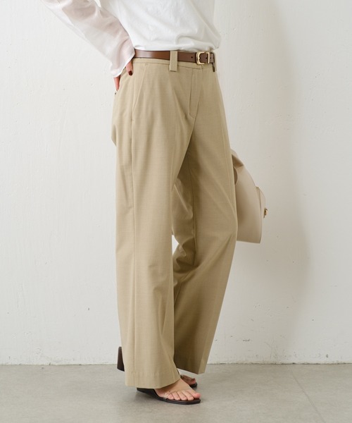 PROVOKE (プロヴォーク)の「PROVOKE/センタープレススラックス/セットアップ可(スラックス・レディース・ベージュ・36)」の6枚目の写真