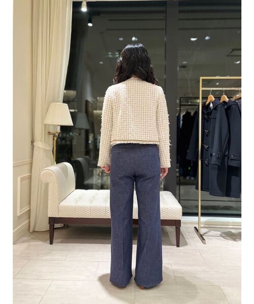 BROOKS BROTHERS(ブルックスブラザーズ)の「コットンブレンド ファンシーツイード ノーカラージャケット(ノーカラージャケット・レディース・ベージュ・0/8/6/4/2)」の10枚目の写真