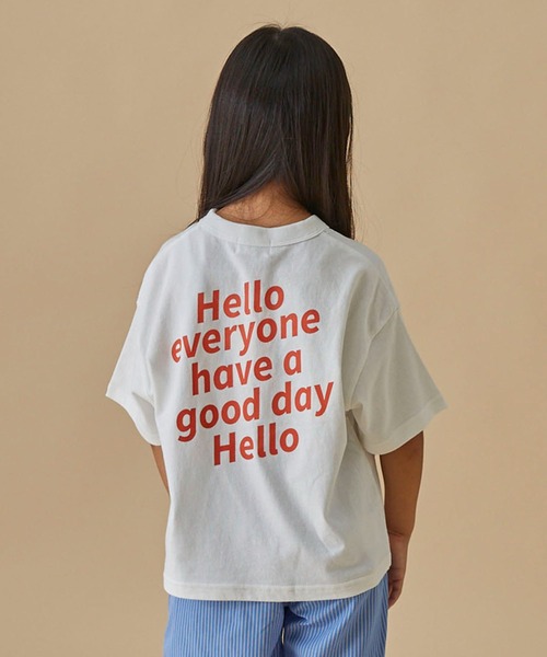 FOV(フォブ)の「フォブ HELLO Tシャツ(Tシャツ/カットソー・キッズ・ホワイト/グリーン/ブラック・XL/M/L/S)」の6枚目の写真