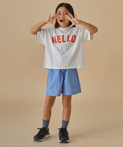 FOV(フォブ)の「フォブ HELLO Tシャツ(Tシャツ/カットソー・キッズ・ホワイト/グリーン/ブラック・XL/M/L/S)」の9枚目の写真