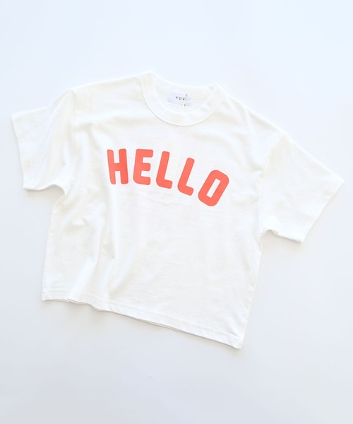 FOV(フォブ)の「フォブ HELLO Tシャツ(Tシャツ/カットソー・キッズ・ホワイト/グリーン/ブラック・XL/M/L/S)」の14枚目の写真