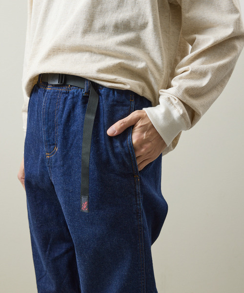 And A（アンドエー）の「Gramicci グラミチ / STRETCH DENIM REGULAR FIT PANT ストレッチデニムパンツ レギュラーフィットパンツ / GMP5-SJP13（デニムパンツ・メンズ・ライトインディゴブルー/ダークインディゴブルー/ワンウォッシュ・X-LARGE/LARGE/MEDIUM/SMALL）」の5枚目の写真