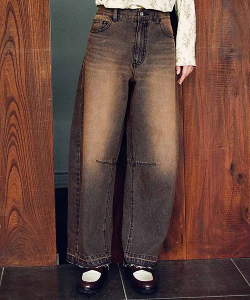 MEDE19F 履きこんだようなオーバーダイバルーンデニム