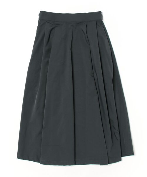 m.f.editorial（エムエフエディトリアル）の「【ストレッチ ウォッシャブル】m.f.エディトリアルレディース Aラインミモレ丈 タック入りスカート（スカート・レディース・ネイビー/グレー系その他2・FREE）」の13枚目の写真