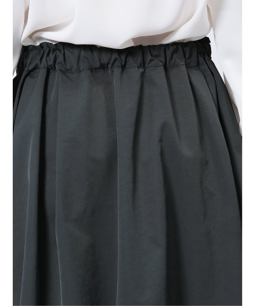 m.f.editorial（エムエフエディトリアル）の「【ストレッチ ウォッシャブル】m.f.エディトリアルレディース Aラインミモレ丈 タック入りスカート（スカート・レディース・ネイビー/グレー系その他2・FREE）」の19枚目の写真