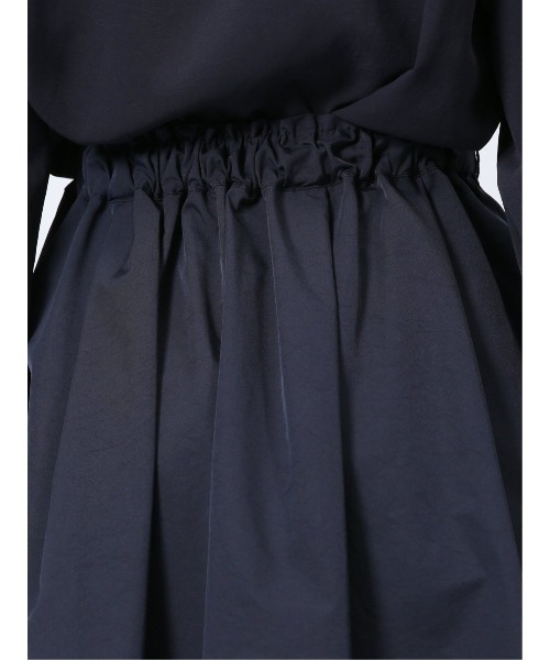 m.f.editorial（エムエフエディトリアル）の「【ストレッチ ウォッシャブル】m.f.エディトリアルレディース Aラインミモレ丈 タック入りスカート（スカート・レディース・ネイビー/グレー系その他2・FREE）」の7枚目の写真