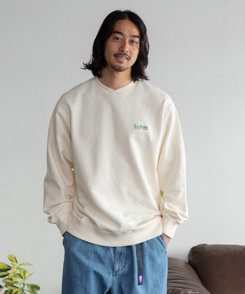 L.L.Bean(エルエルビーン)の「【日本限定】L.L.Bean スミスフィールド・クルーネック・スウェットシャツ(スウェット・メンズ・グレー/キナリ・M/L/XL)」の1枚目の写真