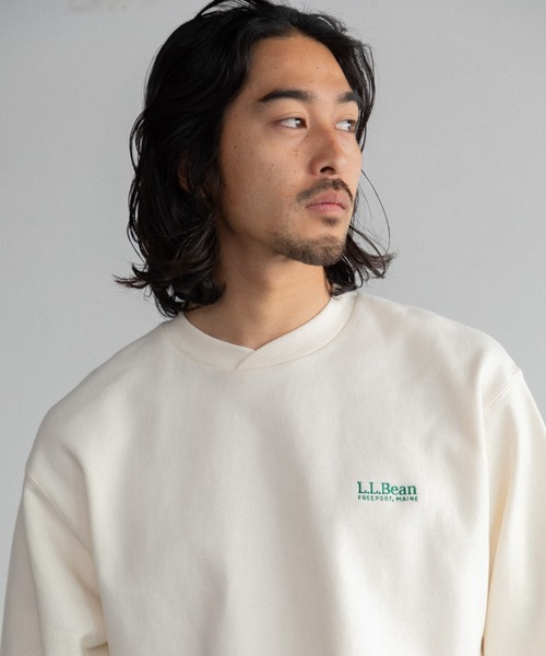 L.L.Bean(エルエルビーン)の「【日本限定】L.L.Bean スミスフィールド・クルーネック・スウェットシャツ(スウェット・メンズ・グレー/キナリ・M/L/XL)」の9枚目の写真