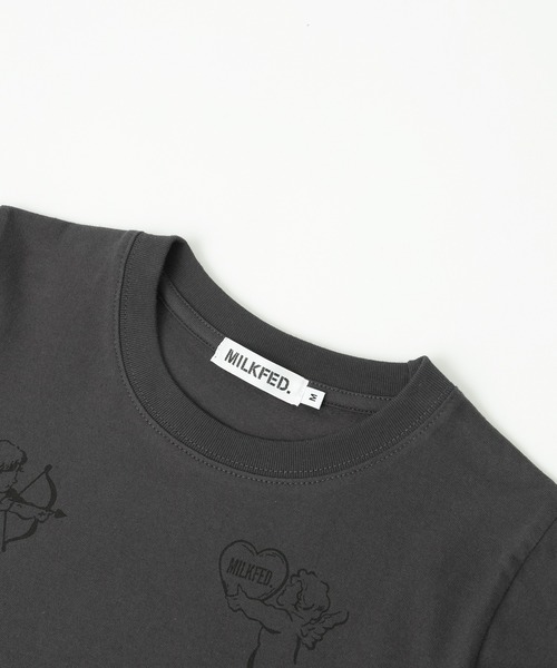 MILKFED.(ミルクフェド)の「ANGEL COMPACT S/S TEE(Tシャツ/カットソー・レディース・チャコール/ライトパープル/オフホワイト・S/M)」の22枚目の写真