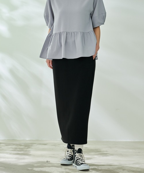 Arnold Palmer(アーノルドパーマー)の「ハイストレッチ ナロー スカート(スカート・レディース・ライトベージュ/ブラック・L/M/S)」の12枚目の写真