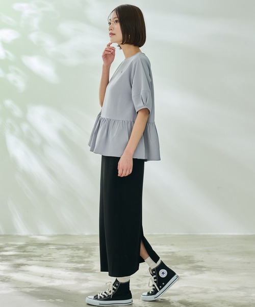 Arnold Palmer(アーノルドパーマー)の「ハイストレッチ ナロー スカート(スカート・レディース・ライトベージュ/ブラック・L/M/S)」の6枚目の写真