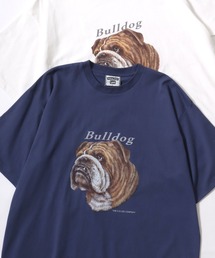 Lee（リー）の「Lee/リー BULLDOG SS TEE/オーバーサイズ ブルドッグ アニマル プリント ロゴ ワンポイント 半袖Tシャツ/レディース メンズ（Tシャツ/カットソー・メンズ）」