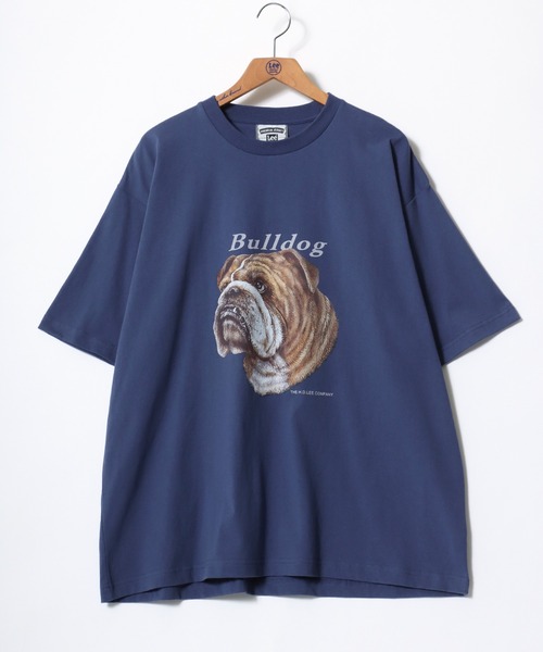 tシャツ Lee/リー BULLDOG SS TEE/オーバーサイズ ブルドッグ アニマル プリント ロゴ ワンポイント 半袖Tシャツ/レディース メ Lee tシャツ Lee/リー BULLDOG SS TEE/オーバーサイズ