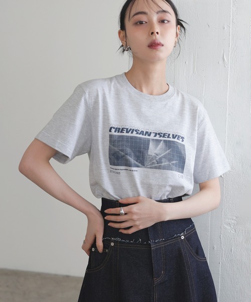 LIAN(リアン)の「ロゴプリントcrevisT(Tシャツ/カットソー・レディース・ピンク/ネイビー/グレー/オフホワイト・0/1)」の10枚目の写真