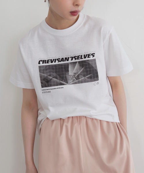 ロゴプリントJERSEY Tシャツ セール】Future Link ロゴプリントTシャツ（Tシャツ/カットソー