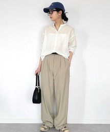 LBC | リネンコットンバンドカラーシャツ(シャツ/ブラウス)