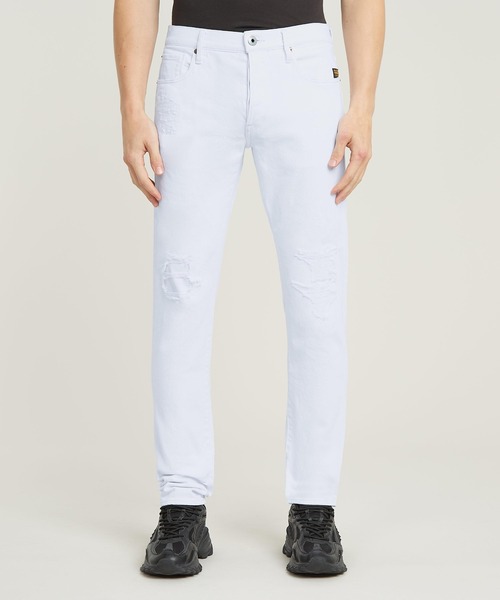 3301 SLIM JEANS/ダメージ加工ベーシックスリムテーパードジーンズ