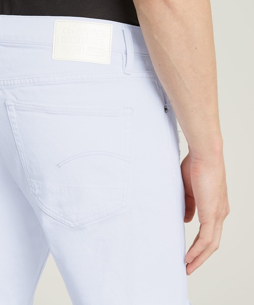 G-STAR(ジースター)の「3301 SLIM JEANS/ダメージ加工ベーシックスリムテーパードジーンズ(デニムパンツ・メンズ・ホワイト系その他・28/30/30/30/31/30/32/30/33/30/34/30/29/32/31/32/32/32/34/32)」の3枚目の写真