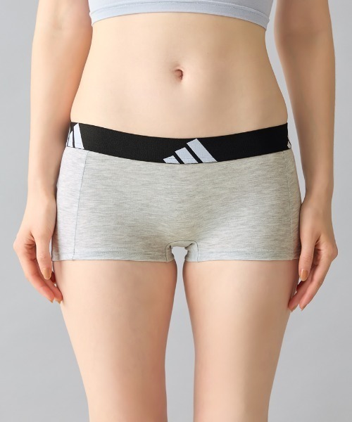 adidas(アディダス)の「adidas/アディダス ハーフショーツ 吸汗速乾(ショーツ・レディース・杢グレー/ベージュ系その他/ブラック/パープル系その他・MEDIUM/LARGE/SMALL)」の13枚目の写真