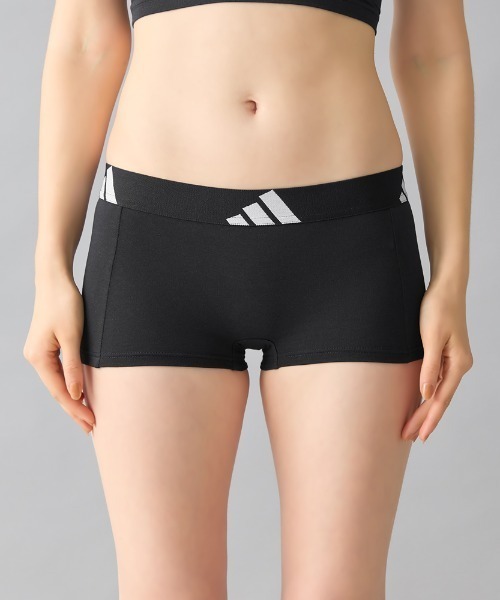 adidas(アディダス)の「adidas/アディダス ハーフショーツ 吸汗速乾(ショーツ・レディース・杢グレー/ベージュ系その他/ブラック/パープル系その他・MEDIUM/LARGE/SMALL)」の20枚目の写真