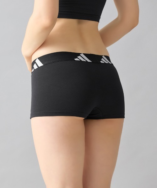 adidas(アディダス)の「adidas/アディダス ハーフショーツ 吸汗速乾(ショーツ・レディース・杢グレー/ベージュ系その他/ブラック/パープル系その他・MEDIUM/LARGE/SMALL)」の22枚目の写真