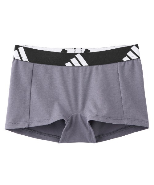 adidas(アディダス)の「adidas/アディダス ハーフショーツ 吸汗速乾(ショーツ・レディース・杢グレー/ベージュ系その他/ブラック/パープル系その他・MEDIUM/LARGE/SMALL)」の6枚目の写真