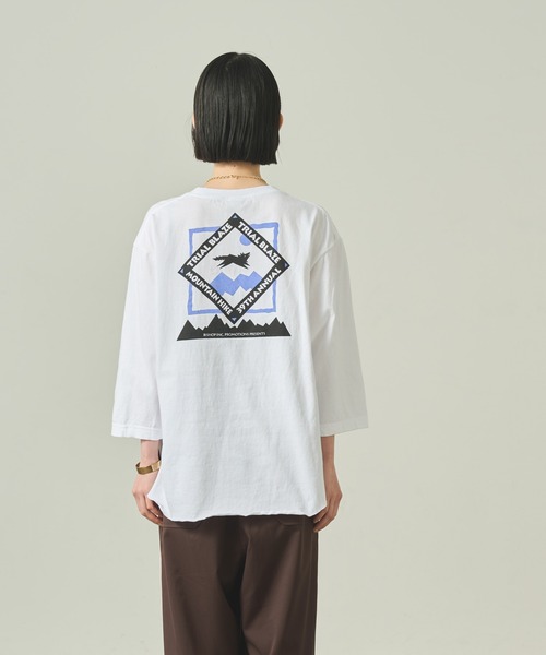 kha:ki(カーキ)の「「KHA:KI / カーキ」 7TH TEE -TRAILBRAZE- 7TH TEE -TRAILBRAZE-(Tシャツ/カットソー・レディース・アッシュグレー/ホワイト・1)」の14枚目の写真