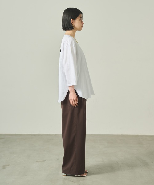 kha:ki(カーキ)の「「KHA:KI / カーキ」 7TH TEE -TRAILBRAZE- 7TH TEE -TRAILBRAZE-(Tシャツ/カットソー・レディース・アッシュグレー/ホワイト・1)」の17枚目の写真