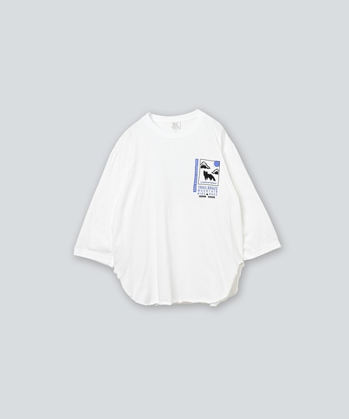 kha:ki(カーキ)の「「KHA:KI / カーキ」 7TH TEE -TRAILBRAZE- 7TH TEE -TRAILBRAZE-(Tシャツ/カットソー・レディース・アッシュグレー/ホワイト・1)」の21枚目の写真