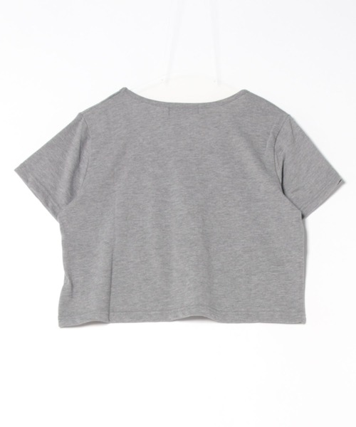 GORGE(ゴージ)の「《チョーカー風ネックレス付き》レディース ロゴTシャツ ショート丈 半袖 バタフライネックレス 春夏秋(Tシャツ/カットソー・レディース・ブラック/グレー/オフホワイト・F)」の17枚目の写真