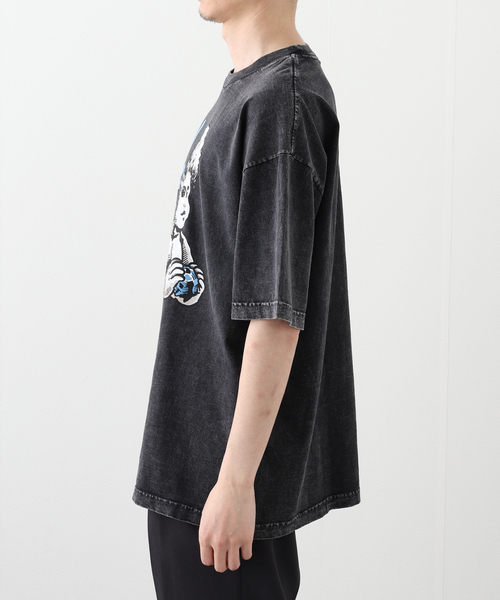 Tシャツ・カットソー WKNDRS CHERUB T-SHIRT 4KH037 WKNDRS Cherub T-Shirt - Black | 하이츠스토어