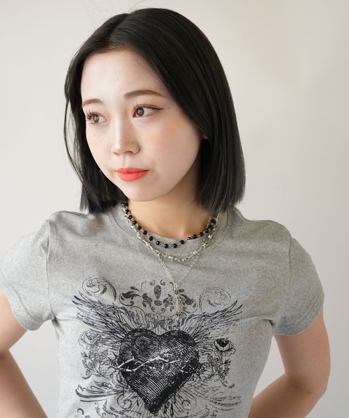 Port（ポート）の「【 Port / ポート 】 3個セット Y2K グランジ モチーフ ネックレス（ネックレス・レディース・ブラック系その他2/ブラック系その他/シルバー/ブラック・FREE）」の18枚目の写真