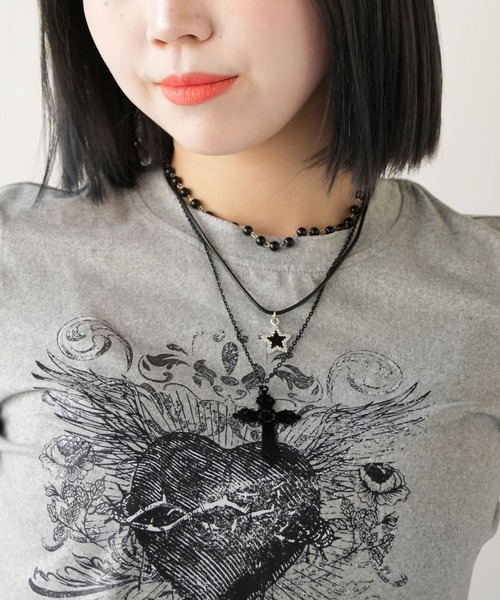 Port（ポート）の「【 Port / ポート 】 3個セット Y2K グランジ モチーフ ネックレス（ネックレス・レディース・ブラック系その他2/ブラック系その他/シルバー/ブラック・FREE）」の15枚目の写真