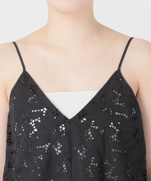 TICCA（ティッカ）の「別注【TICCA / ティッカ】フラワーレースキャミ（シャツ/ブラウス・レディース・ブラック/ブラウン・FREE）」の18枚目の写真