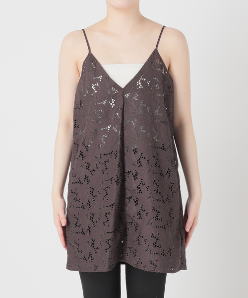 セール】別注【TICCA / ティッカ】フラワーレースキャミ（シャツ