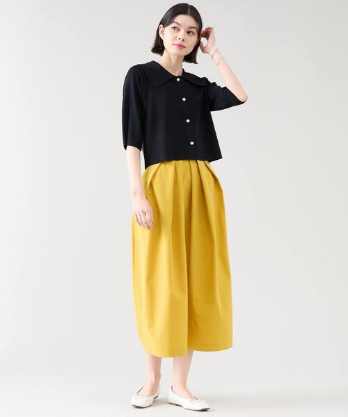 Tiara(ティアラ)の「タックコクーンスカート(セットアップ可)(スカート・レディース・マスタード/ブラウン/ブラック・2/3)」の11枚目の写真