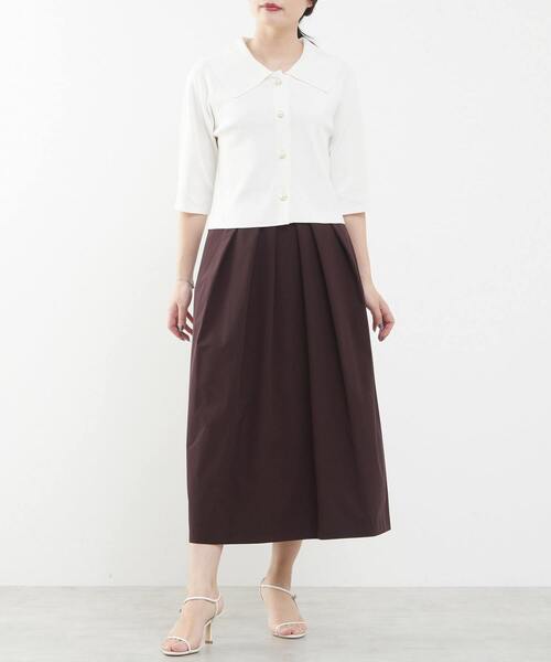 Tiara(ティアラ)の「タックコクーンスカート(セットアップ可)(スカート・レディース・マスタード/ブラウン/ブラック・2/3)」の18枚目の写真