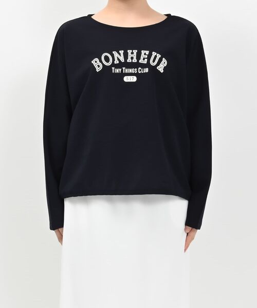 COHINA(コヒナ)の「カットジョーゼットドロストトップス 【低身長・小柄女性】(Tシャツ/カットソー・レディース・ベージュ/ホワイト/ネイビー・ONE SIZE)」の13枚目の写真