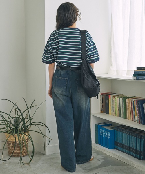 PENNEYS/ペニーズ 別注 THE FOX ロゴ ワッペン刺繍 ボーダーTシャツ