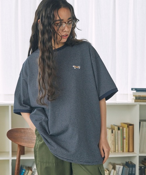 PENNEYS/ペニーズ 別注 THE FOX ロゴ ワッペン刺繍 ボーダーT