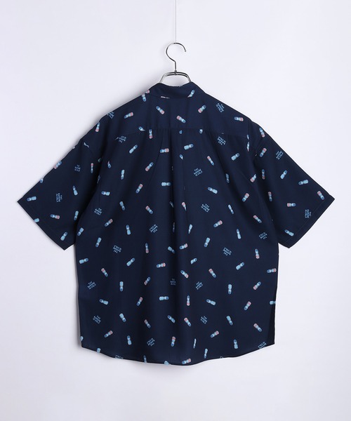 WESTSEA(ウエストシー)の「冷感とろみ シルクタッチ 総柄プリント 半袖シャツ(シャツ/ブラウス・メンズ・ホワイト/ミント/ネイビー/サックスブルー・M/L)」の10枚目の写真