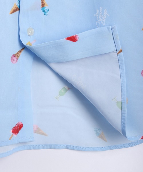 WESTSEA(ウエストシー)の「冷感とろみ シルクタッチ 総柄プリント 半袖シャツ(シャツ/ブラウス・メンズ・ホワイト/ミント/ネイビー/サックスブルー・M/L)」の15枚目の写真